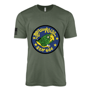 USS Hawkbill (SSN-666) Submarine T-Shirt Tactically Acquired Military Green L