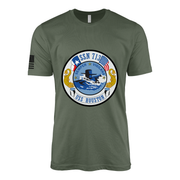 USS Houston (SSN-713) Submarine T-Shirt Tactically Acquired Military Green L