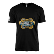 USS Hyman G Rickover (SSN-795) Submarine T-Shirt Tactically Acquired Black M