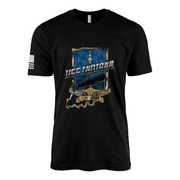 USS Indiana (SSN-789) Submarine T-Shirt Tactically Acquired Black L