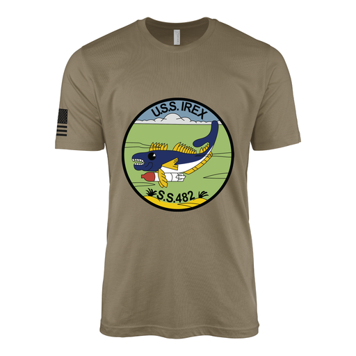 USS Irex (SS-482) Submarine T-Shirt Tactically Acquired Coyote Brown S