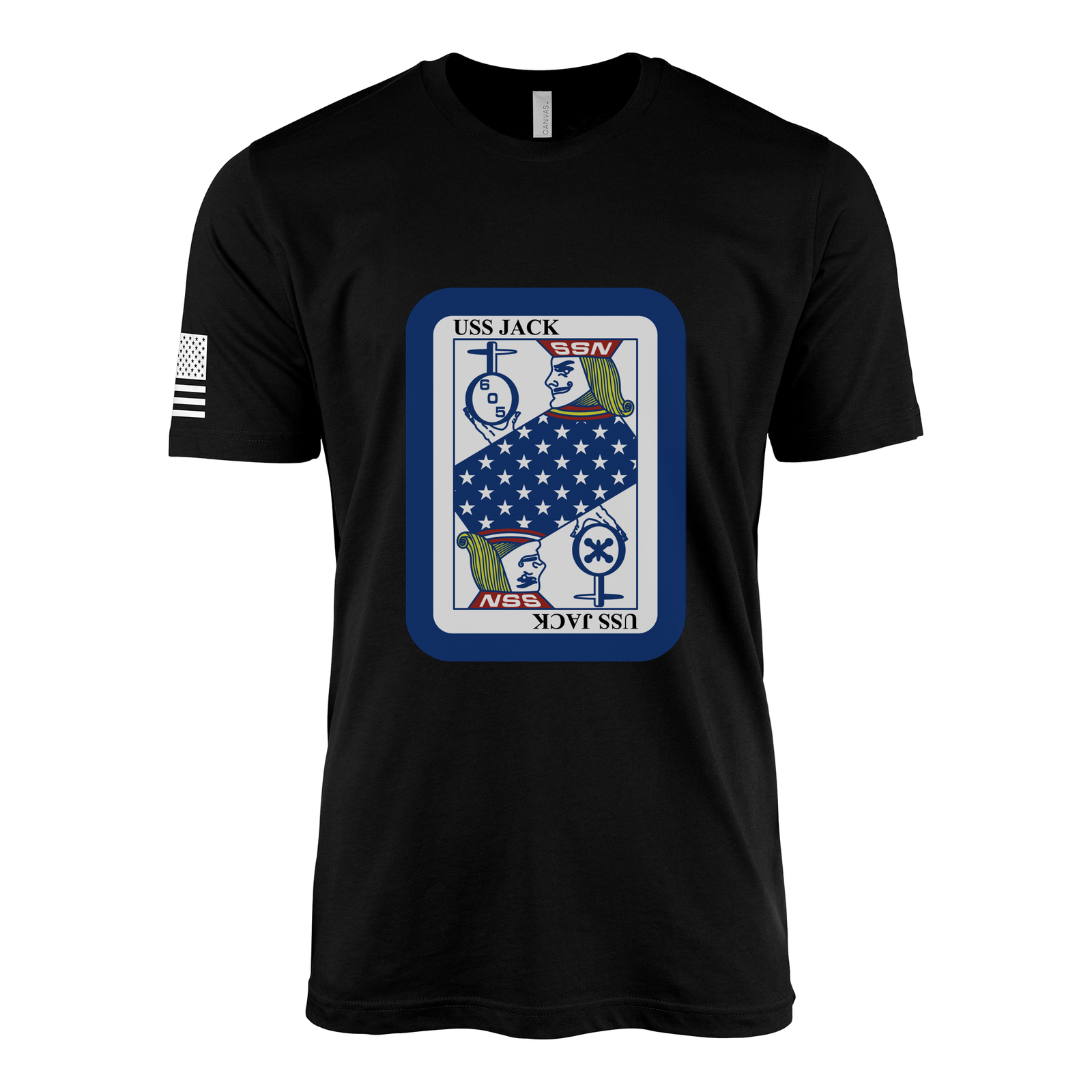 USS Jack (SSN-605) Submarine T-Shirt Tactically Acquired Black L