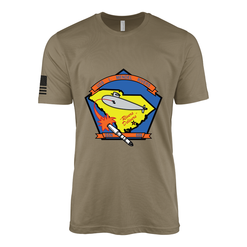 USS L Mendel Rivers (SSN-686) Submarine T-Shirt