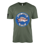USS Lionfish (SS-298) Submarine T-Shirt Tactically Acquired Military Green L