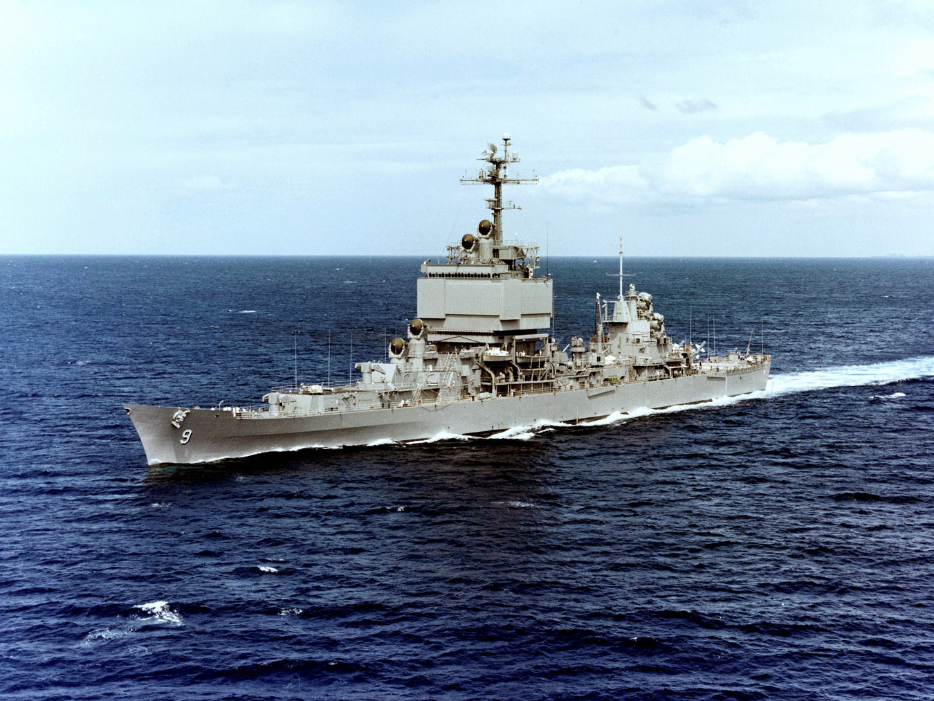 USS Long Beach on 9 May 1973