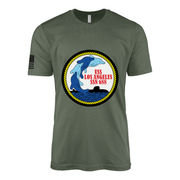 USS Los Angeles (SSN-688) Submarine T-Shirt Tactically Acquired Military Green XL
