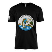 USS Medregal (SS-480) Submarine T-Shirt Tactically Acquired Black M