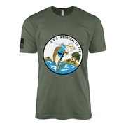 USS Medregal (SS-480) Submarine T-Shirt Tactically Acquired Military Green L