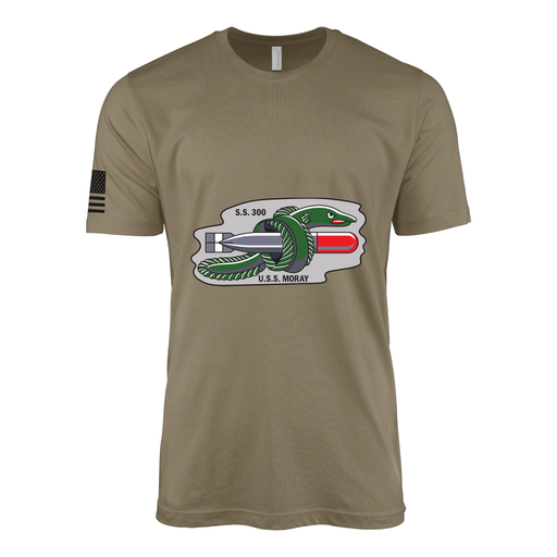 USS Moray (SS-300) Submarine T-Shirt Tactically Acquired Coyote Brown S