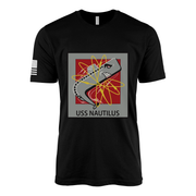 USS Nautilus (SSN-571) Submarine T-Shirt Tactically Acquired Black L