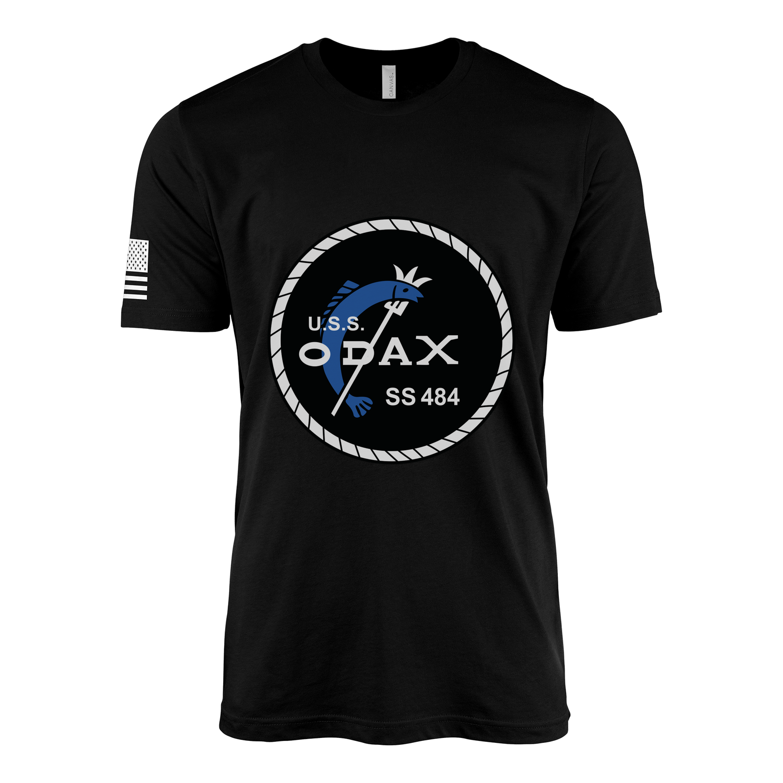 USS Odax (SS-484) Submarine T-Shirt Tactically Acquired Black M