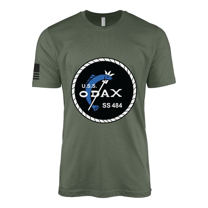 USS Odax (SS-484) Submarine T-Shirt Tactically Acquired Military Green L