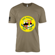 USS Parche (SSN-683) Submarine T-Shirt Tactically Acquired Coyote Brown S