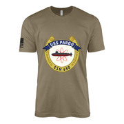 USS Pargo (SSN-650) Submarine T-Shirt Tactically Acquired Coyote Brown S