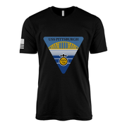 USS Pittsburgh (SSN-780) Submarine T-Shirt Tactically Acquired Black L