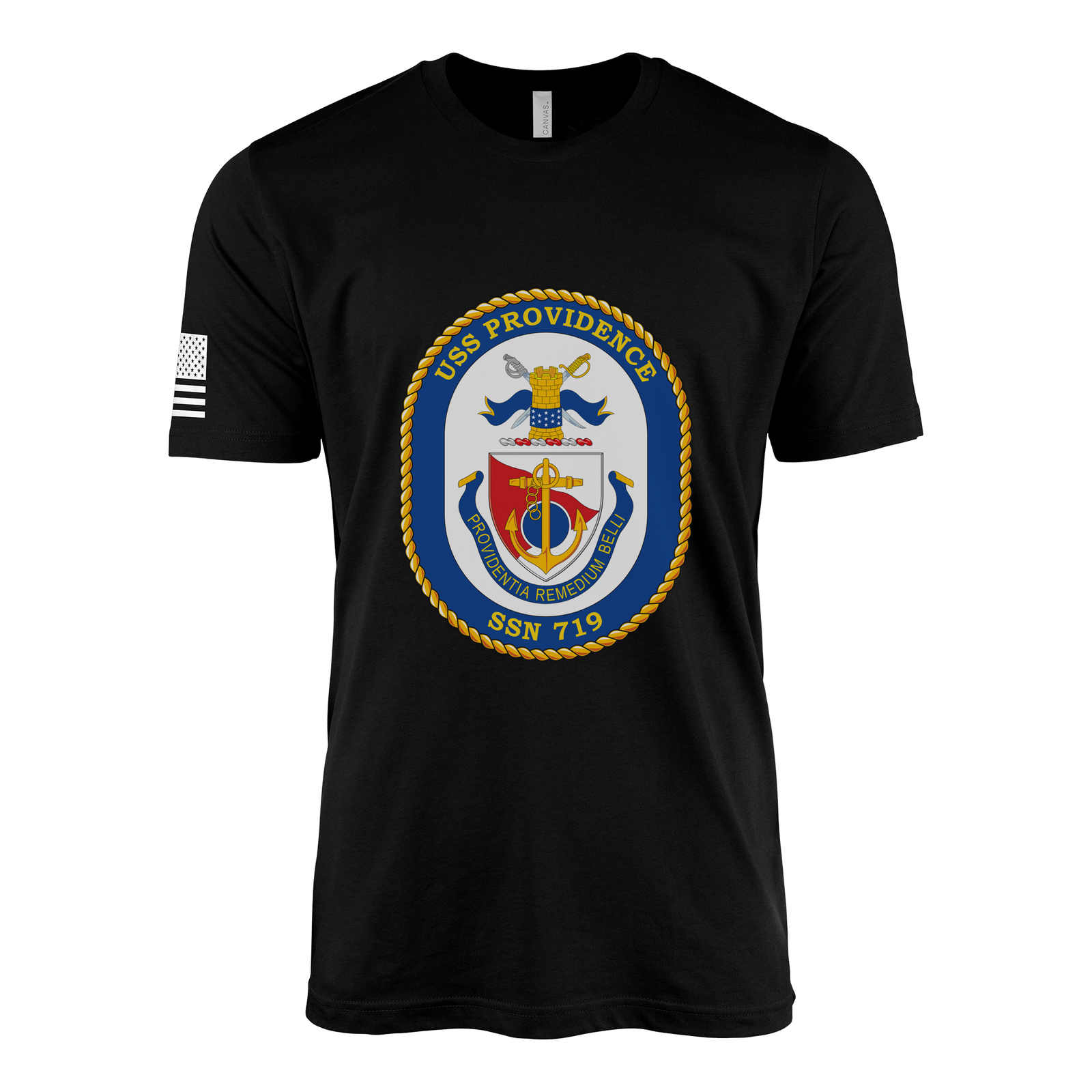 USS Providence (SSN-719) Submarine T-Shirt Tactically Acquired Black L