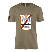 USS Queenfish (SSN-651) Submarine T-Shirt Tactically Acquired Coyote Brown S