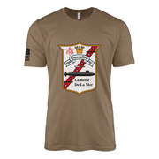 USS Queenfish (SSN-651) Submarine T-Shirt Tactically Acquired Woodland Brown M