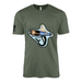 USS Queenfish (SS-393) Submarine T-Shirt Tactically Acquired Military Green L