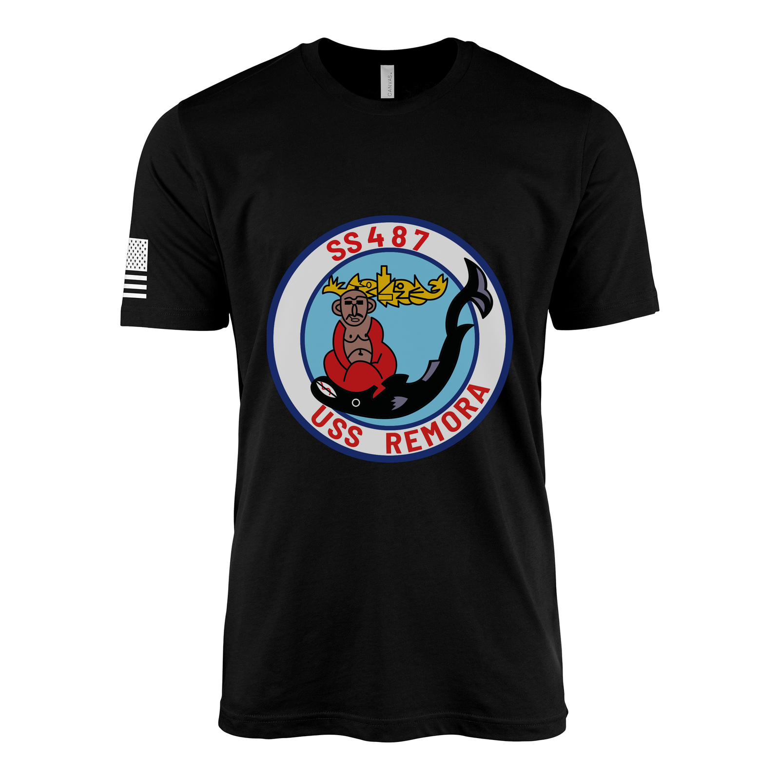 USS Remora (SS-487) Submarine T-Shirt Tactically Acquired Black M