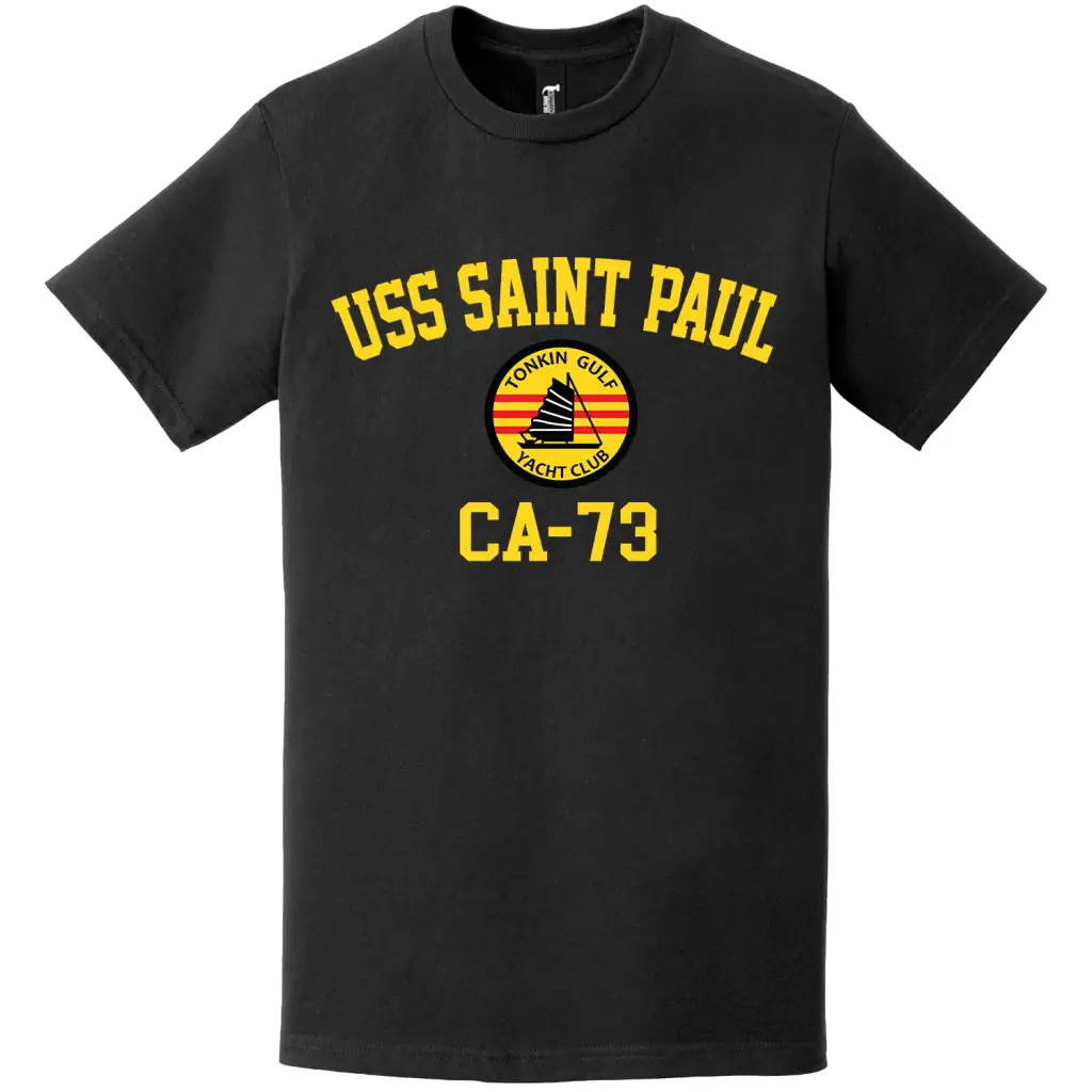 USS Saint Paul (CA-73) Tonkin Gulf Yacht Club T-Shirt Tactically Acquired   