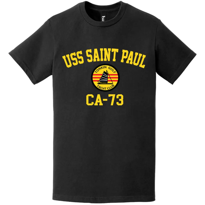 USS Saint Paul (CA-73) Tonkin Gulf Yacht Club T-Shirt Tactically Acquired   