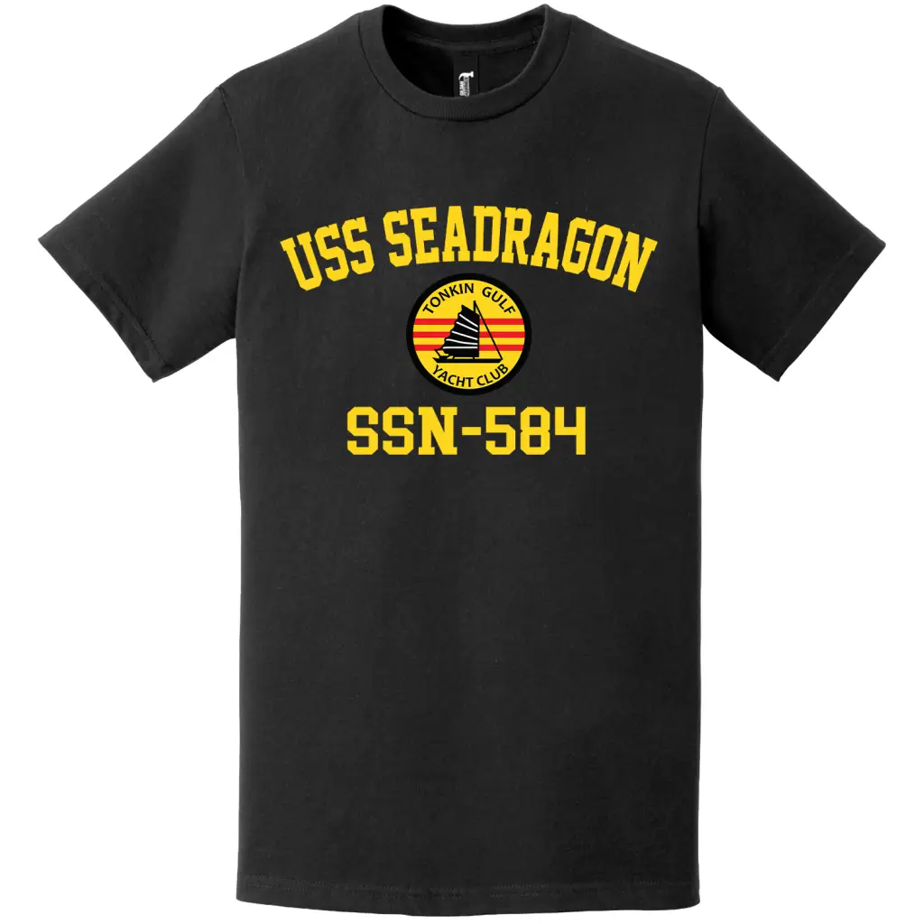 USS Seadragon (SSN-584) Tonkin Gulf Yacht Club T-Shirt Tactically Acquired   