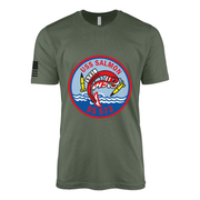 USS Salmon (SS-573) Submarine T-Shirt Tactically Acquired Military Green L