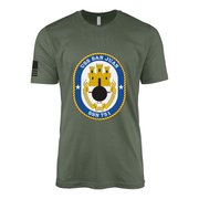 USS San Juan (SSN-751) Submarine T-Shirt Tactically Acquired Military Green XL
