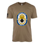 USS San Juan (SSN-751) Submarine T-Shirt Tactically Acquired Woodland Brown M