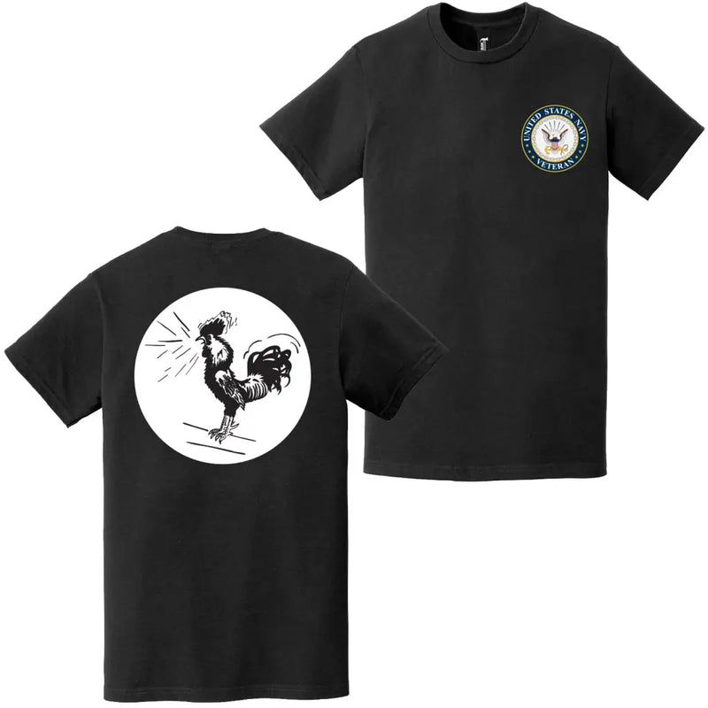 Double-Sided USS Saratoga (CV-3) Veteran Emblem T-Shirt