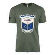 USS Scorpion (SSN-589) Submarine T-Shirt Tactically Acquired Military Green XL