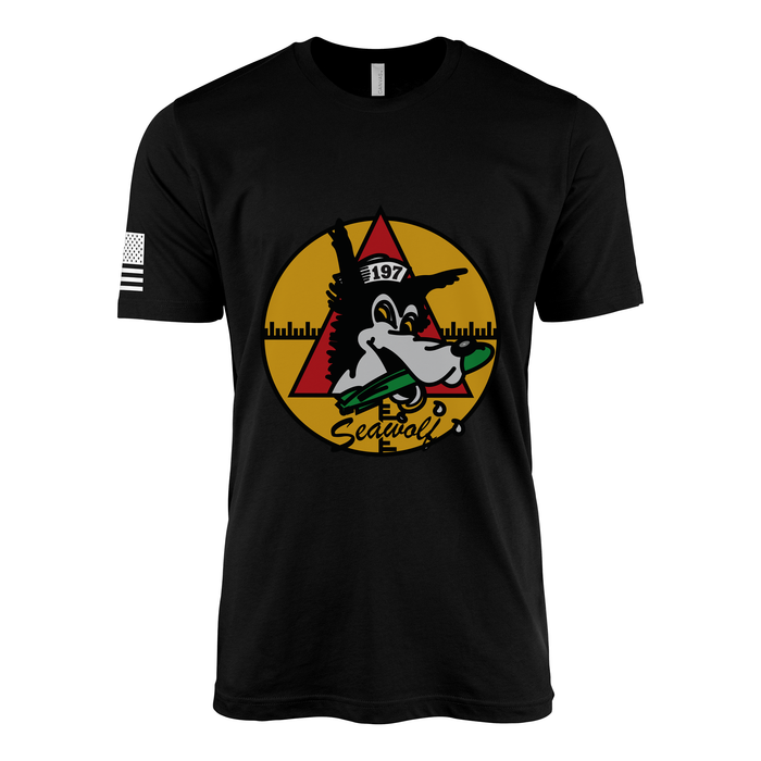 USS Seawolf (SS-197) Submarine T-Shirt Tactically Acquired Black M