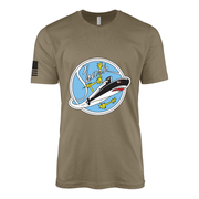 USS Shark (SSN-591) Submarine T-Shirt Tactically Acquired Coyote Brown S