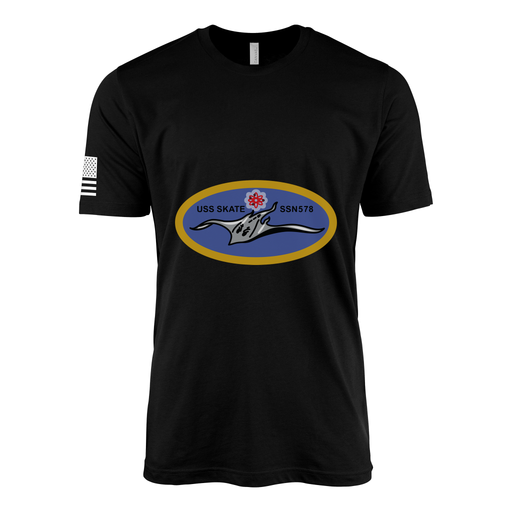 USS Skate (SSN-578) Submarine T-Shirt Tactically Acquired Black M