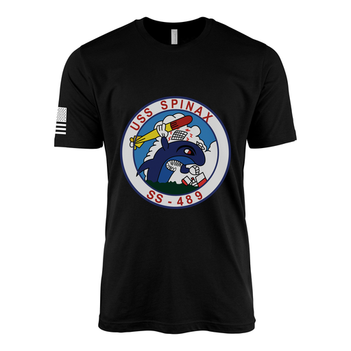 USS Spinax (SS-489) Submarine T-Shirt Tactically Acquired Black M