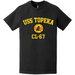 USS Topeka (CL-67) Tonkin Gulf Yacht Club T-Shirt Tactically Acquired   