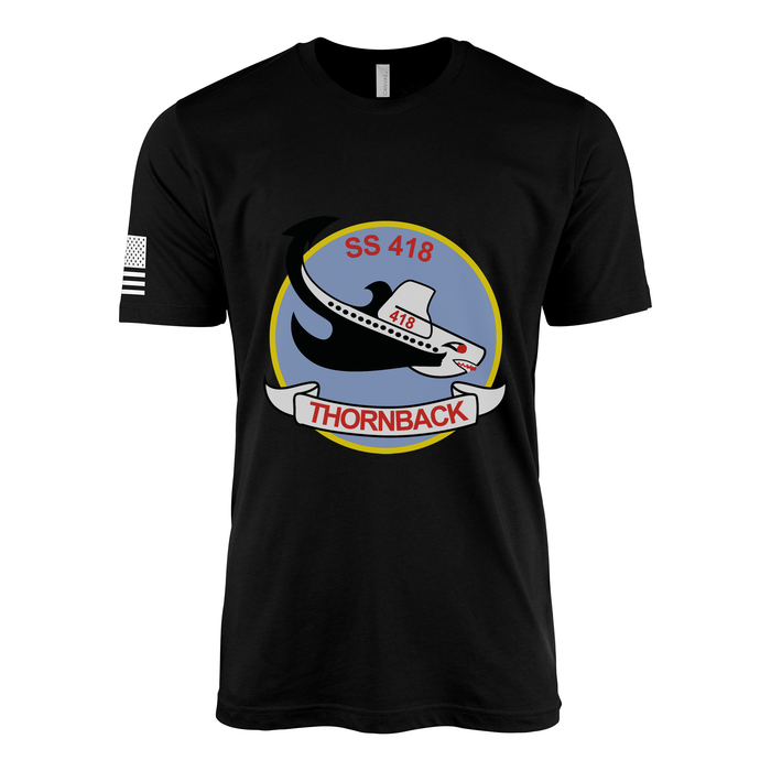 USS Thornback (SS-418) Submarine T-Shirt Tactically Acquired Black M