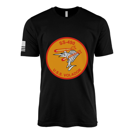USS Volador (SS-490) Submarine T-Shirt Tactically Acquired Black M