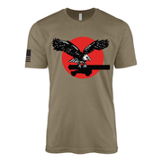 USS Yorktown (CV-5) Aircraft Carrier Emblem T-Shirt Tactically Acquired Coyote Brown S