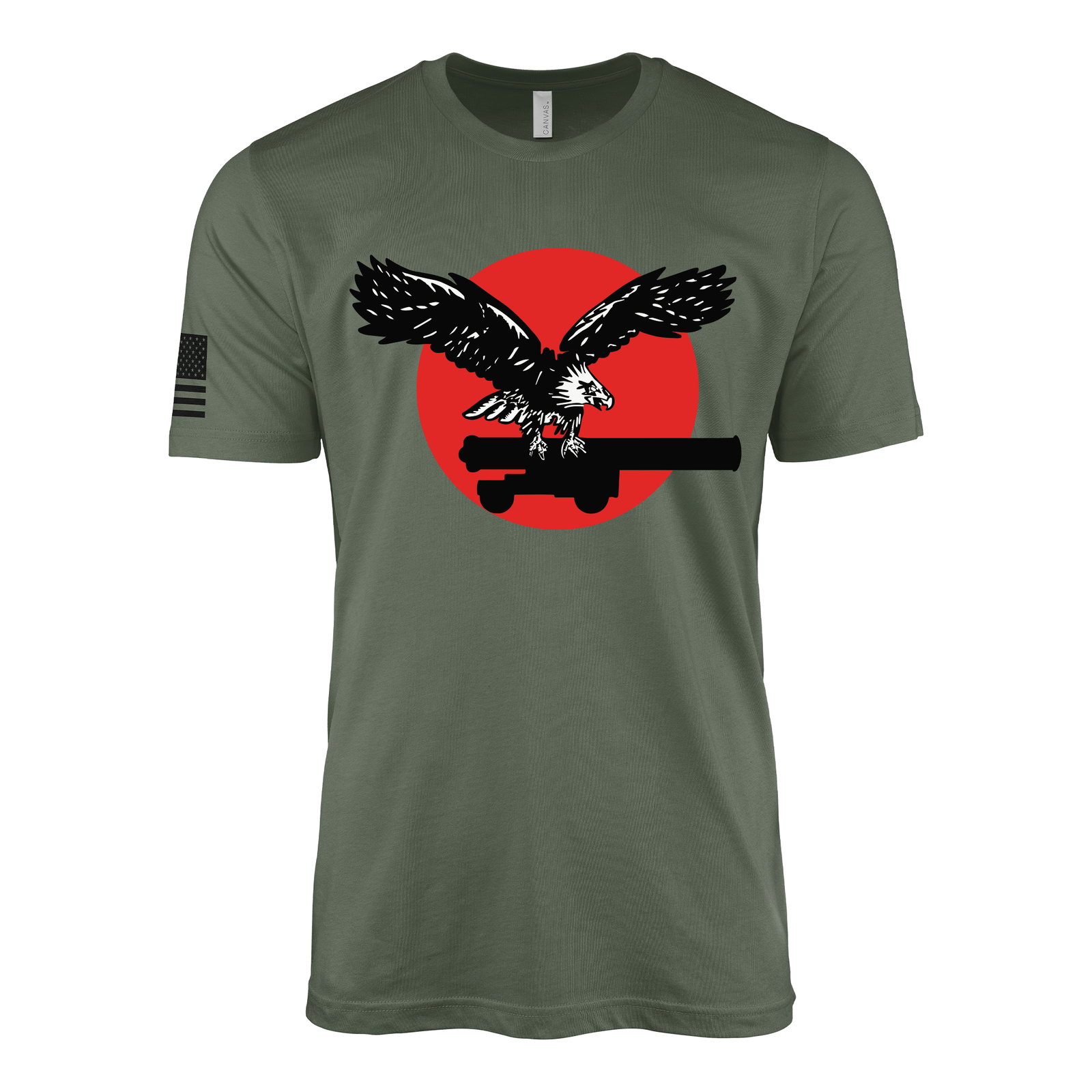 USS Yorktown (CV-5) Aircraft Carrier Emblem T-Shirt Tactically Acquired Military Green S
