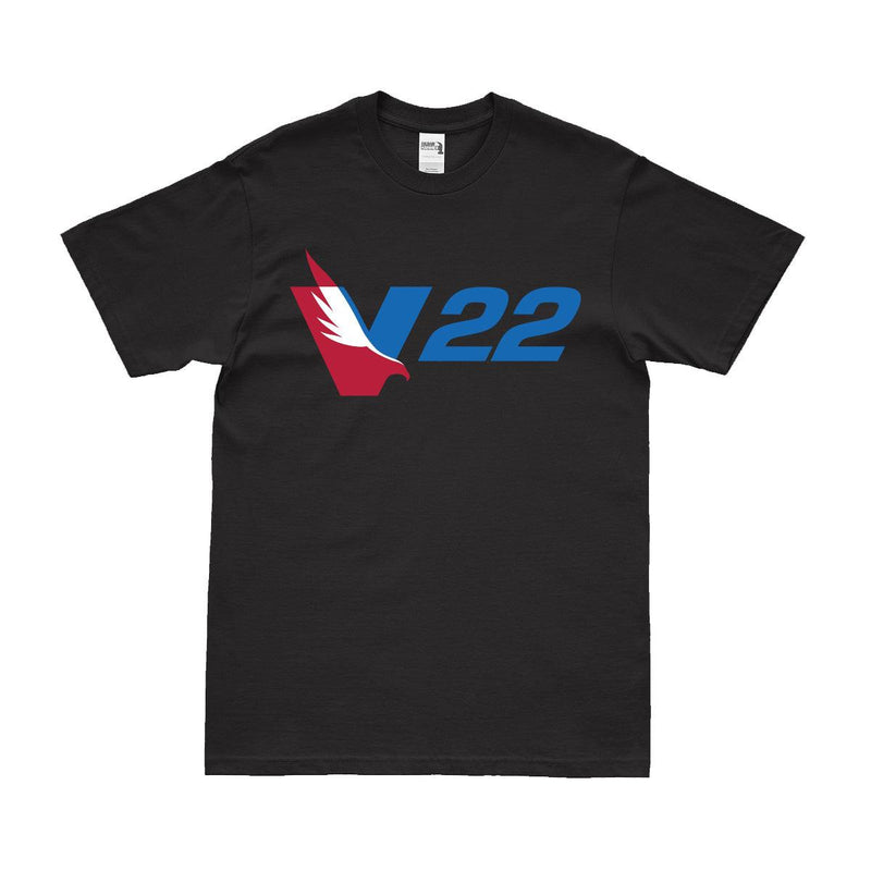 V-22 Osprey Tiltrotor Military Aircraft Logo T-Shirt