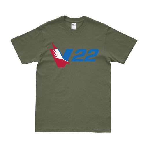 V-22 Osprey Tiltrotor Military Aircraft Logo T-Shirt Tactically Acquired   