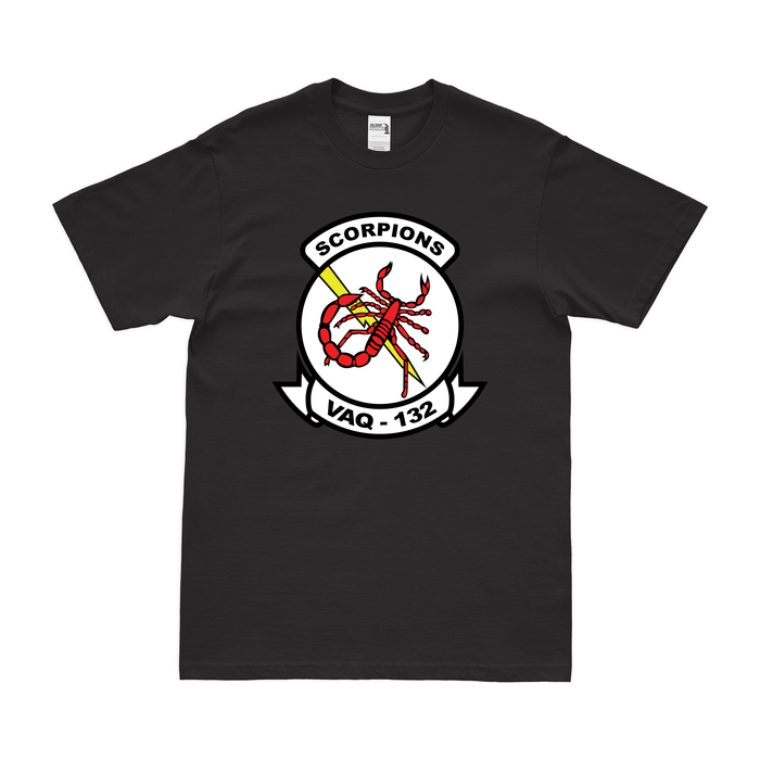 Electronic Attack Squadron 132 (VAQ-132) T-Shirt Tactically Acquired Black Clean Small