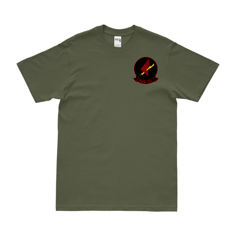 Electronic Attack Squadron 33 (VAQ-33) Left Chest T-Shirt