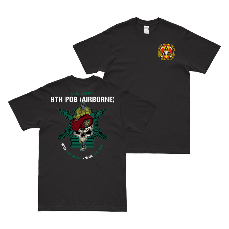 Double-Sided 9th POB (Airborne) Snake Eaters T-Shirt