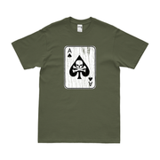 Distressed Vietnam War Death Card T-Shirt Tactically Acquired Small Military Green 