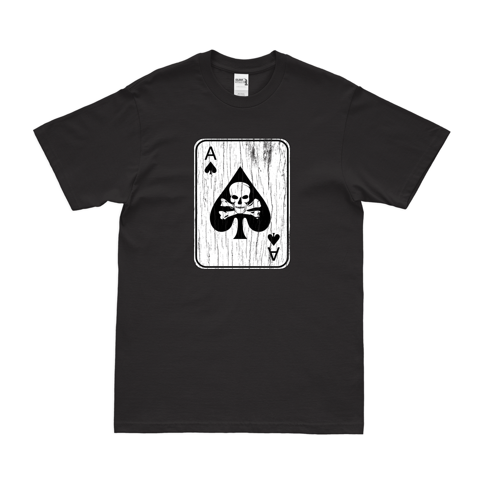 Distressed Vietnam War Death Card T-Shirt Tactically Acquired Small Black 