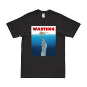 A-10 Thunderbolt II Warthog Jaws Military Aviation T-Shirt Tactically Acquired Small Black 
