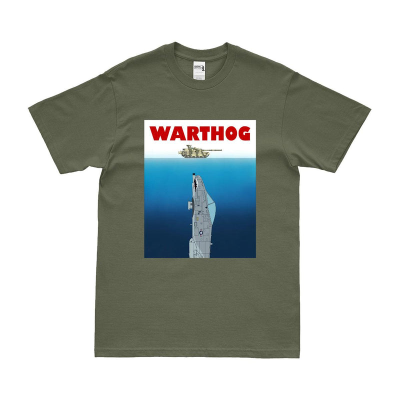 A-10 Thunderbolt II Warthog Jaws Military Aviation T-Shirt